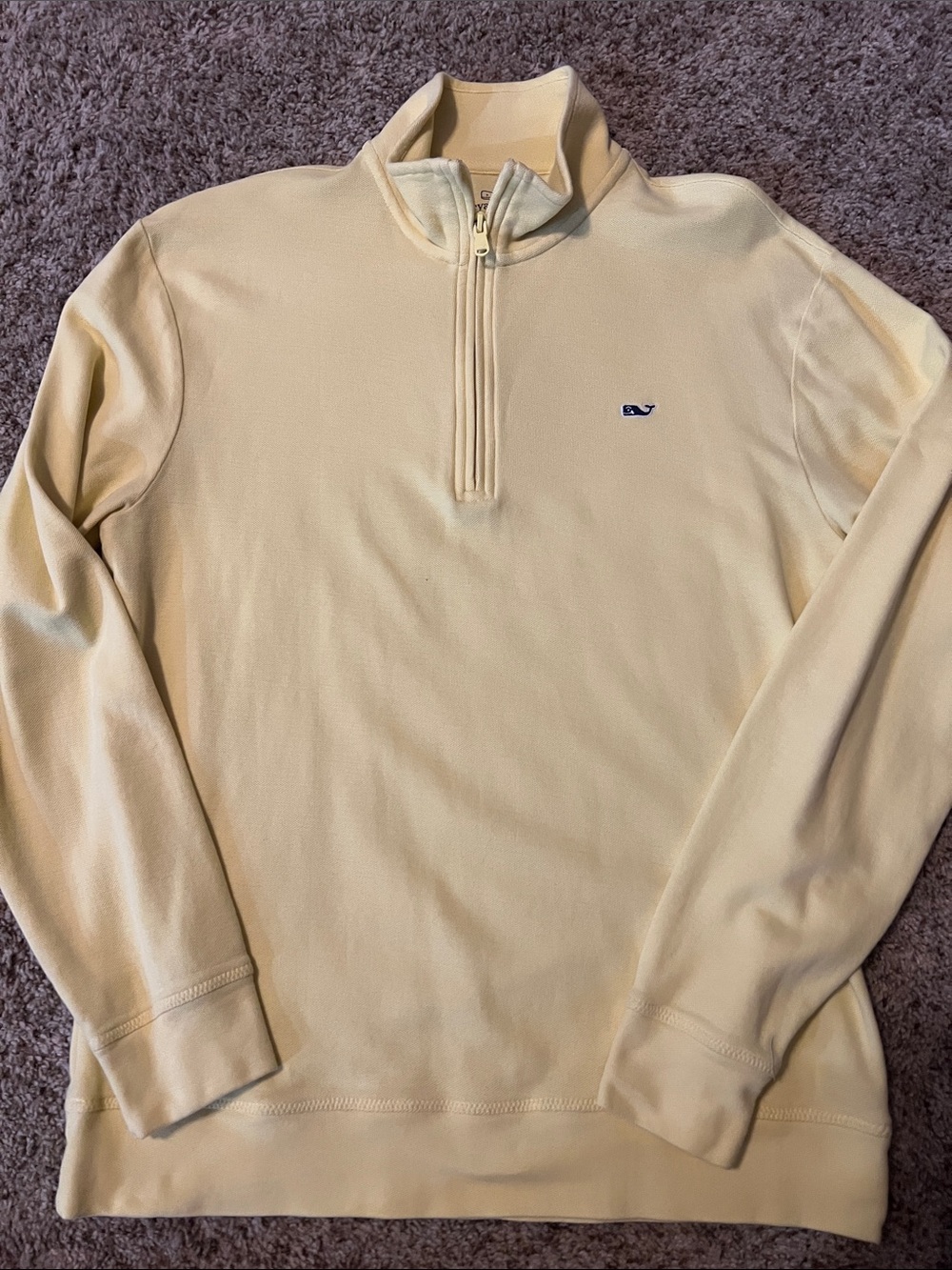 Vineyard Vines Men’s Yellow Half-Zip Pullover